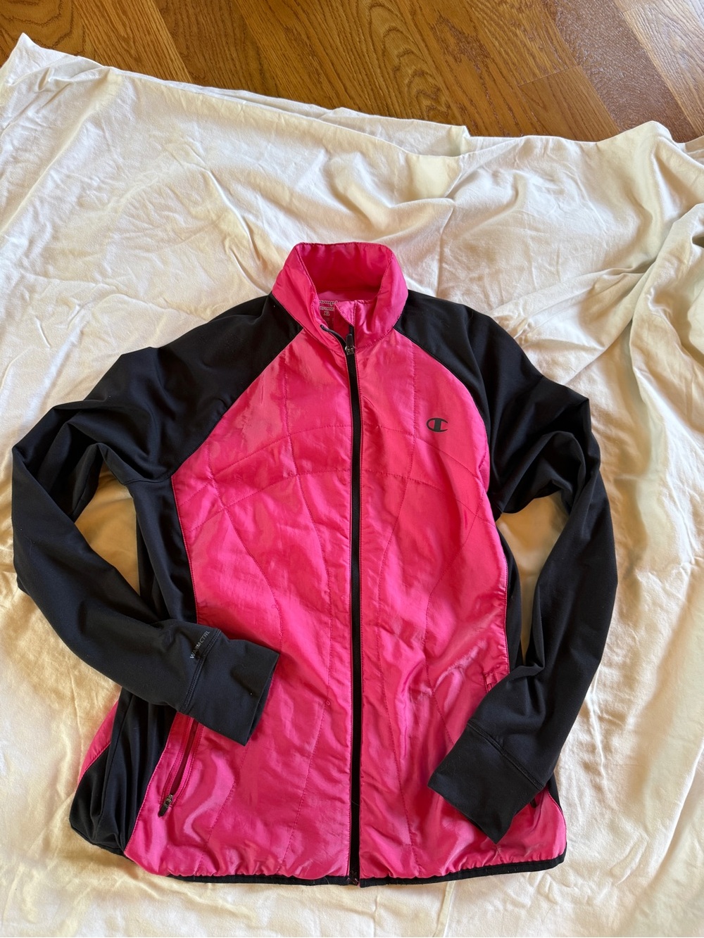 Champion pink and black performax running Jacket